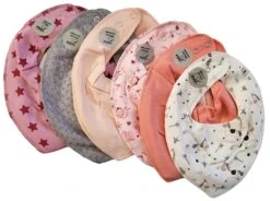 Pippi Mädchen Dreieckstücher 5er Pack Einhorn + Sterne -Babybekleidungs Geschäft pippi halstucher 5er Nr22 1280x1280