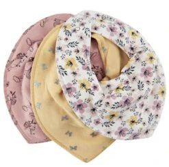 Pippi Baby Halstücher 3er Pack Schmetterlinge + Blumen