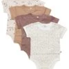 Pippi Kurzarm Bodys 4er Pack Blümchen + Waldtiere Nougat/creme -Babybekleidungs Geschäft pippi madchen kurzarm body 3820 1280x1280 1