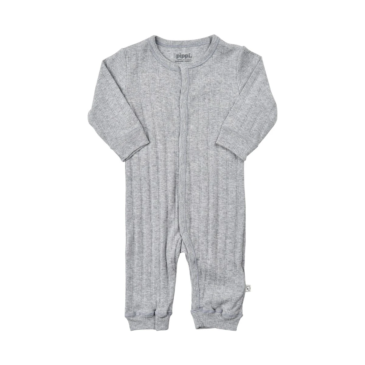 Pippi Baby Overall GOTS Grau Melange Organic Bio Baumwolle 3 Pippi Baby Overall GOTS Grau Melange Organic Bio Baumwolle