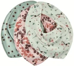 Pippi 3er Set Halstücher Einhorn + Blümchen