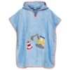 Playshoes Kinder Badeponcho Hellblau Bagger Kapuzen Badeumhang Ökotex100 -Babybekleidungs Geschäft playshoes frottee poncho bagger badeponcho 1280x1280