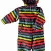 MINYMO Schneeanzug Atmungsaktiv Now12 Rainbow Blockstreifen Braun Skianzug Overall -Babybekleidungs Geschäft schneeanzug minymo now12 70779 1280x1280
