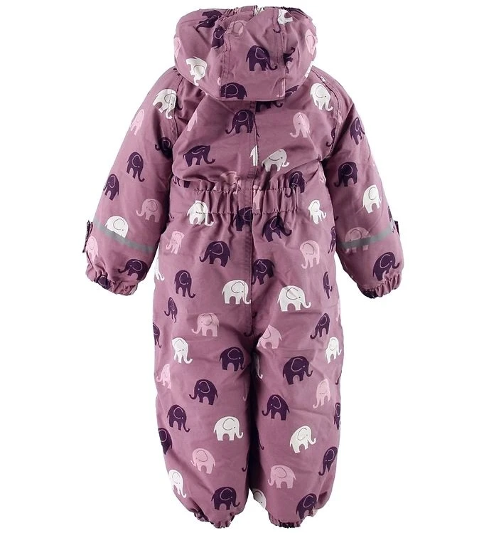 Celavi Mädchen Schneeoverall Smoky Rosa Elefanten 4 Celavi Mädchen Schneeoverall Smoky Rosa Elefanten – Bild 2