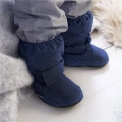 Sterntaler Baby Stiefelchen Uni Thermo Booties Gefüttert -Babybekleidungs Geschäft sterntaler baby stiefelchen navy 2 1280x1280