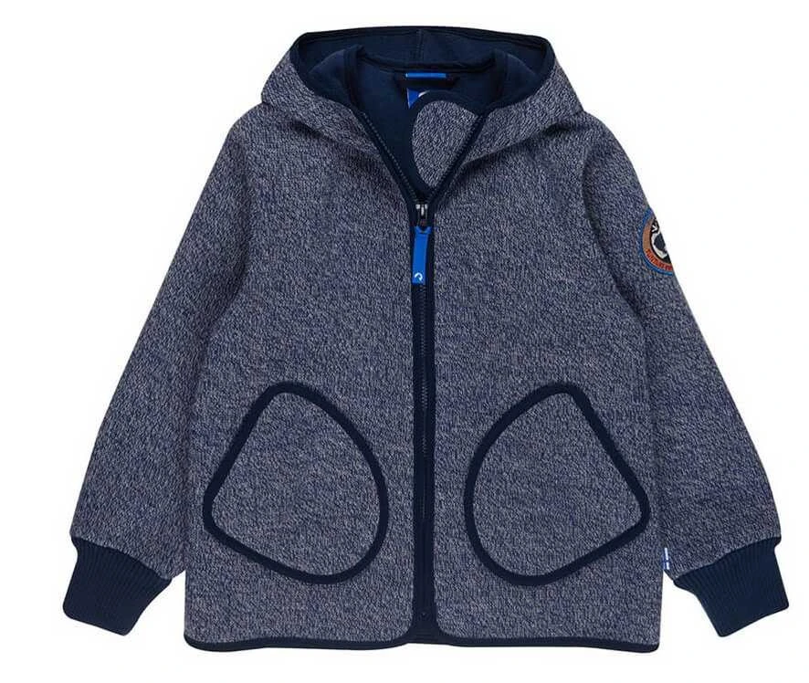 Finkid Tonttu Wind Navy Melange Strick Softshelljacke 3 Finkid Tonttu Wind Navy Melange Strick Softshelljacke