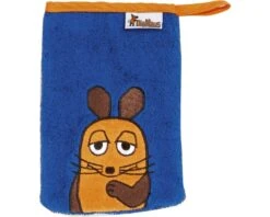 Playshoes Geschenkset DIE MAUS Blau Kapuzen Badetuch + Waschhandschuh Ökotex100 -Babybekleidungs Geschäft waschhandschuh sendung maus marine 1280x1280