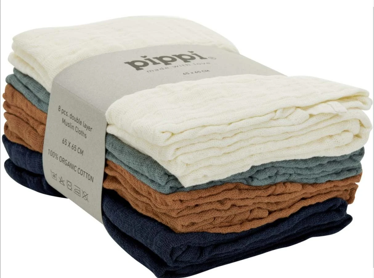 Pippi Babywear Mulltücher 8er Pack Organic Biobaumwolle 3 Pippi Babywear Mulltücher 8er Pack Organic Biobaumwolle