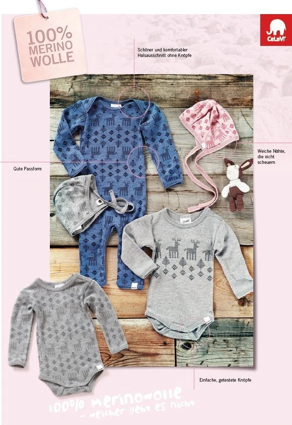 Celavi Baby Body Aus Merinowolle Offwhite Natur 5 Celavi Baby Body Aus Merinowolle Offwhite Natur – Bild 3